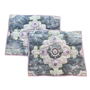 Pottery Barn Teen Bohemian Wonder Quilted Standard Pillow Shams (2)